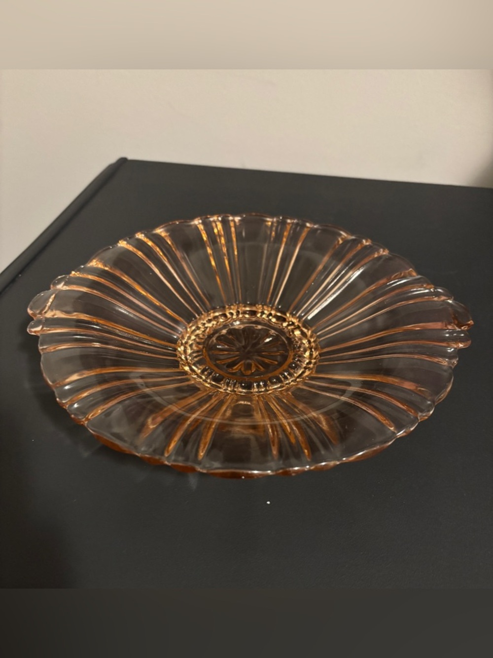 Vintage - Anchor Hocking Depression Glass Old Cafe -  Pink - From the 1930's